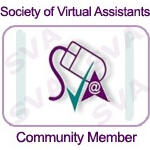 Society of Virtual Assistants community member badge – Create Time VA is a verified UK Virtual Assistant business.